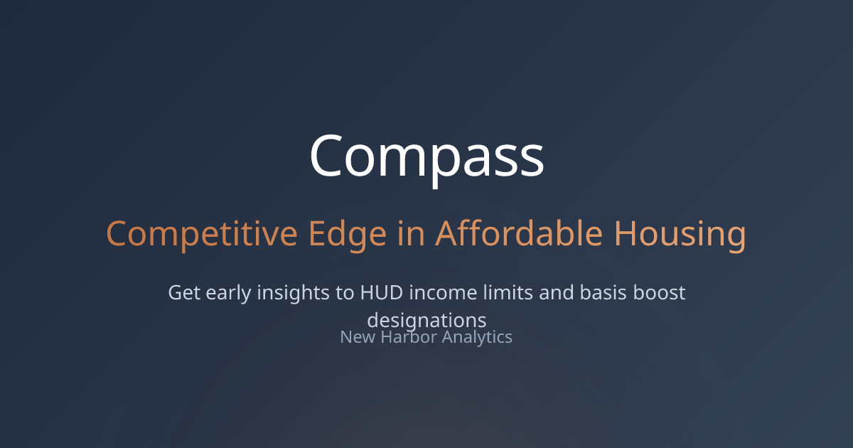 Tools Overview | Compass - New Harbor Analytics